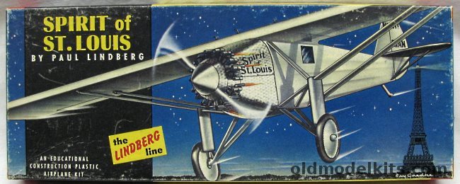Lindberg 1/48 Ryan NYP Spirit of St. Louis, 520-98 plastic model kit